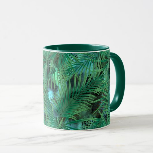 Mug Feuilles Palm (Devant droit)