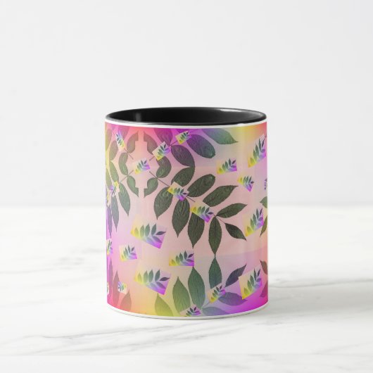 MUG FEUILLES RAINBOW (Centre)