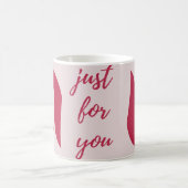 Mug Feuilles rouges et juste pour vous textos (Centre)