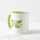 Mug - feuilles saints en vert (Devant gauche)