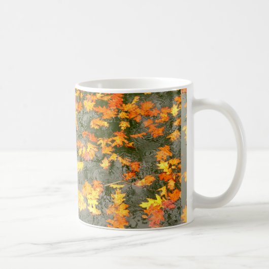 Mug feuilles tombés sous la pluie (Droite)