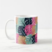 Mug Feuilles Tropical Palm en rose et bleu | (Gauche)