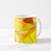 MUG FEUILLES TROPICALES ABSTRAITES (Devant droit)