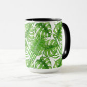 Mug Feuilles tropicaux (Devant droit)