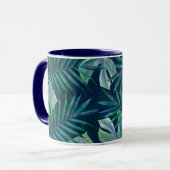 Mug Feuilles tropicaux de nuit (Devant gauche)
