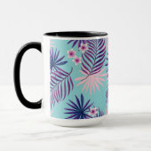 Mug Feuilles tropicaux et fleurs 2 (Gauche)