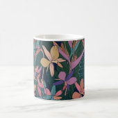 Mug Feuilles tropicaux, fleurs : vintages. (Centre)