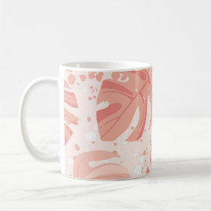 Mug Feuilles tropicaux : motif vintage à main.