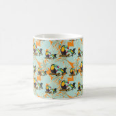 Mug Feuilles tropicaux toucan sans couture Motif (Centre)