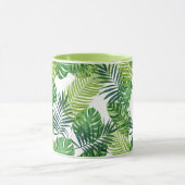 Mug Feuilles tropicaux verts V (Centre)