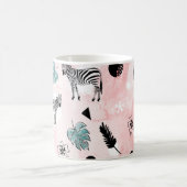 Mug Feuilles tropicaux Zebras Cravate-Dye Motif (Centre)