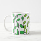Mug Feuilles Vertes Aquarelle (Gauche)