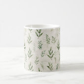 Mug Feuilles Vertes Crème (Centre)