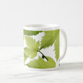 Mug Feuilles Vertes de Vigne de Raisin (Devant droit)
