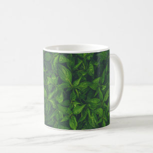 Mug Feuilles Vertes Foncées 