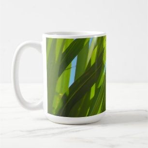 Mug Feuilles Vertes, Lumière du Soleil et Ciel Bleu