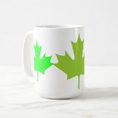 Mug Feuilles vertes - Muqueuses (Devant gauche)