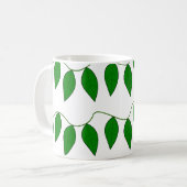 Mug Feuilles Vertes Tropicales (Devant gauche)