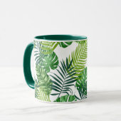 Mug Feuilles verts tropicaux (Devant gauche)