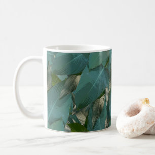 Mug Feuilles verts tropicaux
