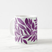Mug Feuilles violets (Devant gauche)
