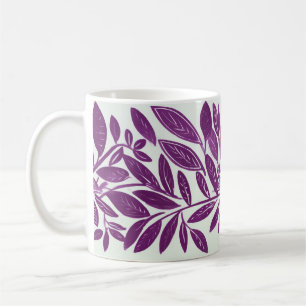 Mug Feuilles violets