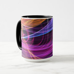 Mug Feux Abstraits arc-en-ciel vortex
