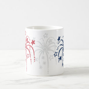 Mug Feux d'artifice 4 juillet café-confiture