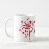 Mug Feux d'artifice 4 juillet café-confiture (Gauche)