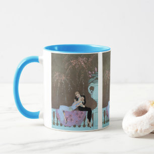 Mug Feux d'artifice Art Déco vintage Le Feu, George Ba