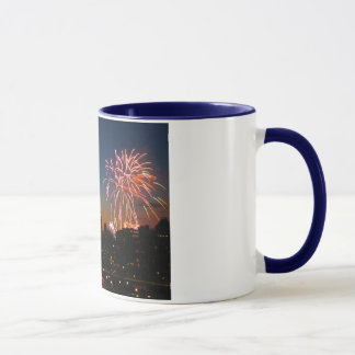 Mug Feux d'artifice de pont de Brooklyn