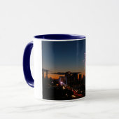 Mug Feux d'artifice de pont de Brooklyn (Devant gauche)