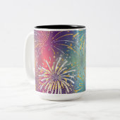 Mug Feux d'Artifice Illustré (Devant gauche)