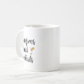 Mug Feux de camp de camping et queues Graphique drôle (Devant gauche)