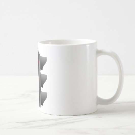 Mug Feux de circulation Rouge Jaune Vert Signal (Droite)