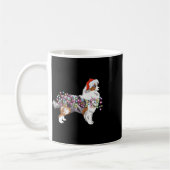 Mug Feux de Noël Berger Australien Chien mignonne (Gauche)