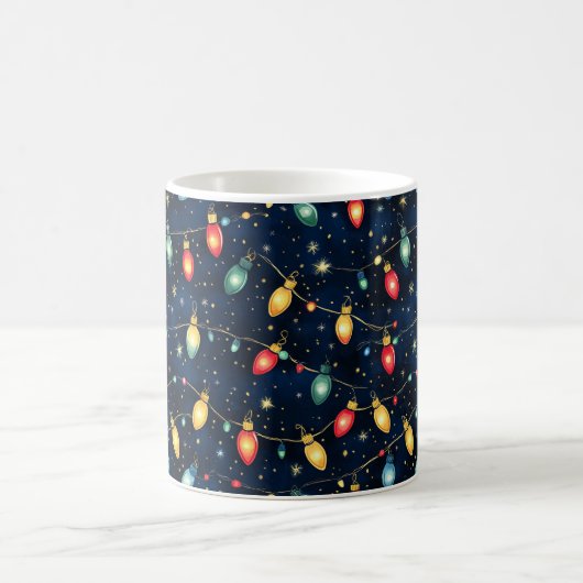 Mug Feux de Noël design avec brillance scintillante (Centre)