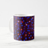 Mug Feux de Noël, flou, arrière - plan festif. (Devant gauche)