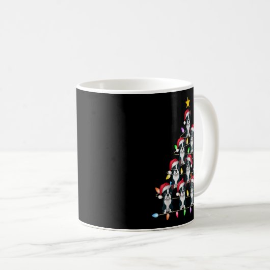 Mug Feux de Noël Hommes Femmes Père Noël Boston Terri (Devant droit)