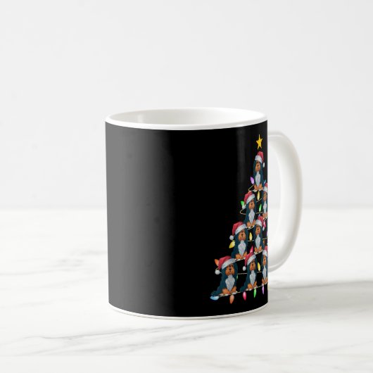 Mug Feux de Noël Hommes Femmes Père Noël Havanais Chie (Devant droit)