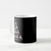 Mug Feux de Noël Hommes Femmes Père Noël Stingray Xma (Devant gauche)