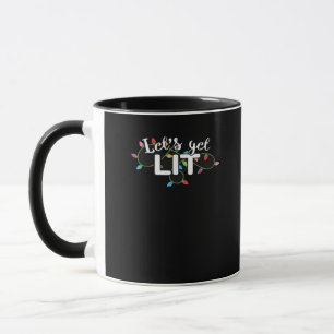 Mug Feux de Noël Obtenons Lit Cadeau Classique