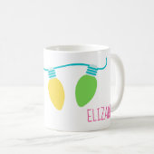 Mug Feux de Noël préppants personnalisés (Devant droit)