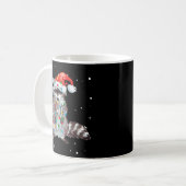 Mug Feux de Noël Raccoon Pajama Racoon Lover (Devant gauche)