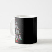 Mug Feux de Noël Santa Hat Elf Maine Coon Xma (Devant gauche)