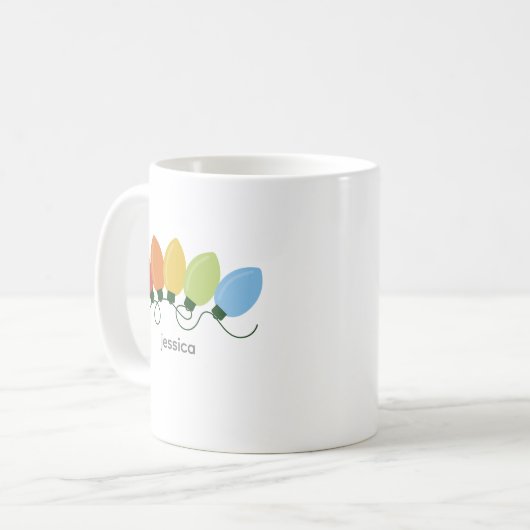 Mug Feux graphiques modernes Noël (Devant gauche)