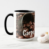 Fèves de café grillées avec Scoop en argent Photo