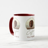 Mug Fèves De Café Pour Espresso Et Retro Barista (Devant gauche)