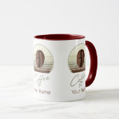 Mug Fèves De Café Pour Espresso Et Retro Barista (Devant droit)