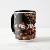 Mug Fèves de café rôties foncées et Scoop Photographie (Devant gauche)